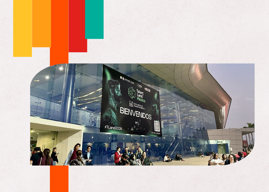 Postal de la salida y entrada del Talent Land 2026.